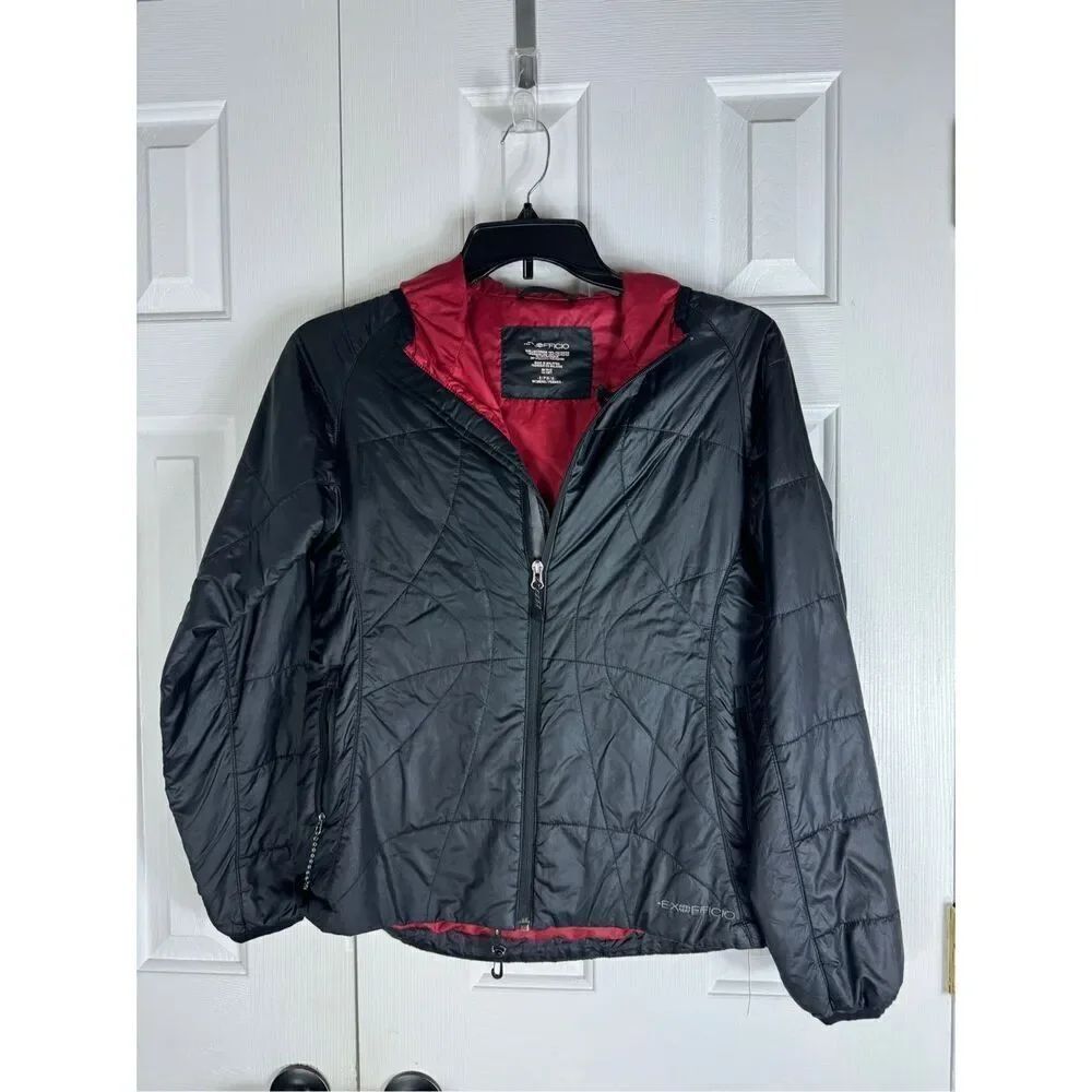 Exofficio Womens Black Puffer Coat Size Small